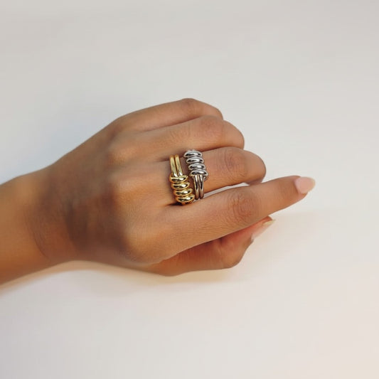 Golden Layers Ring
