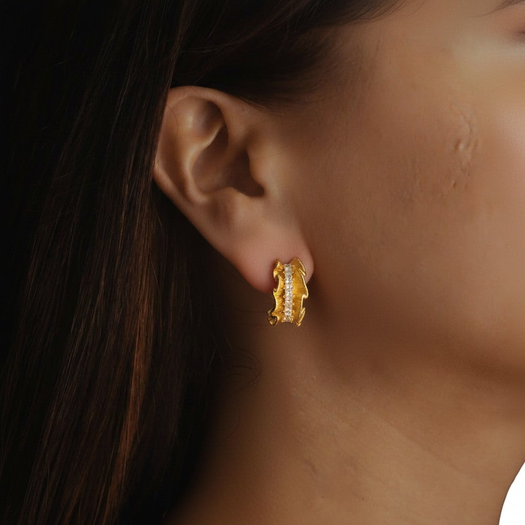 Twinkle Edge Hoops