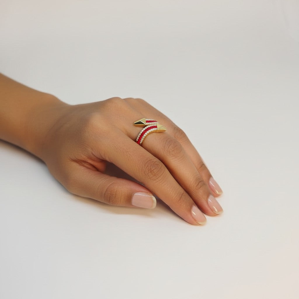 Pop of Red Ring