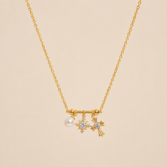 Starlit Snowflake Necklace