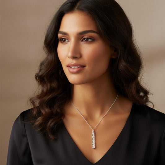 Crystal Bar Necklace