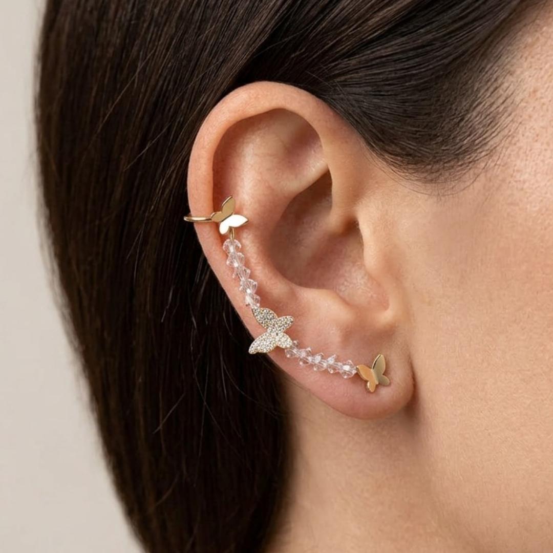 Spark Butterfly Ear Cuff