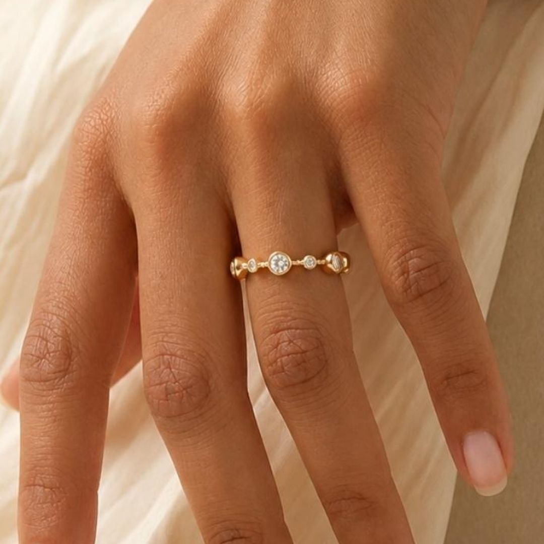 Gold Bezel Ring