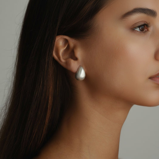 Silver Dew Drop Earrings
