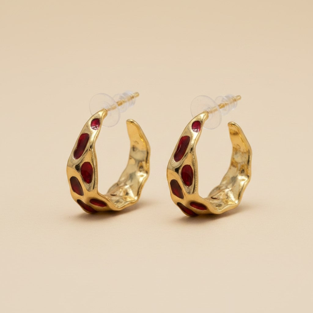 Ruby Veil Hoop