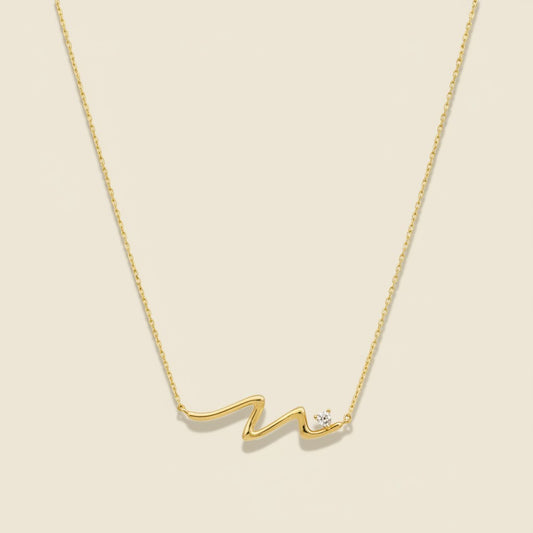 Golden Wave Necklace