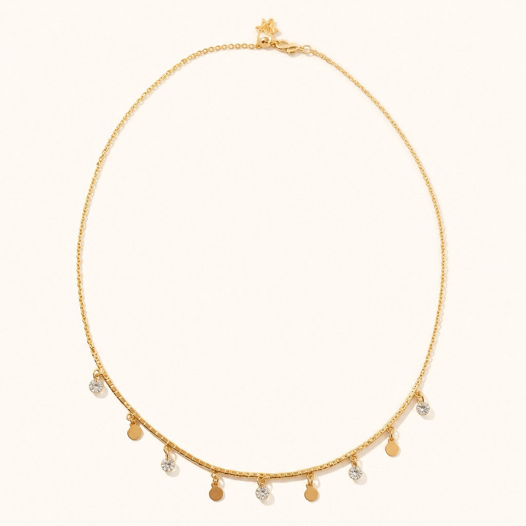 Crystal & Disc Choker