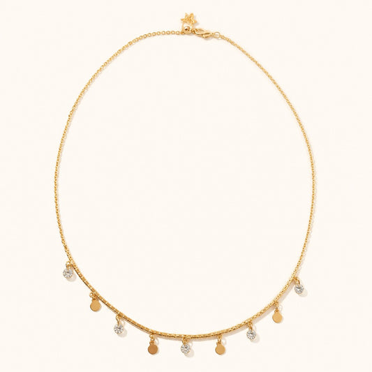 Crystal & Disc Choker