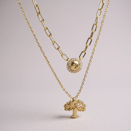 Sun & Life Layered Necklace