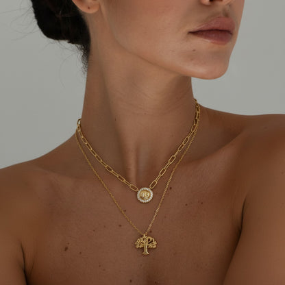 Sun & Life Layered Necklace