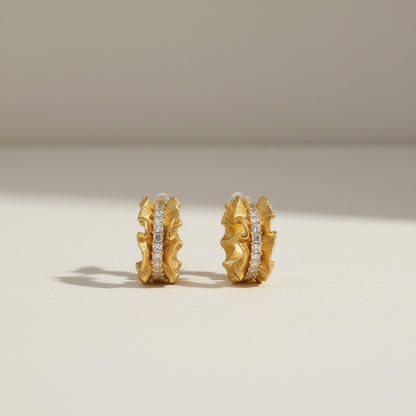 Twinkle Edge Hoops
