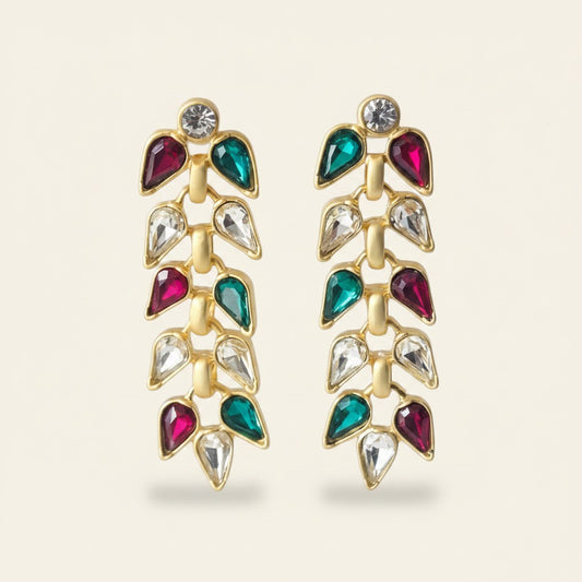 Royal Leaf Trail Earrings