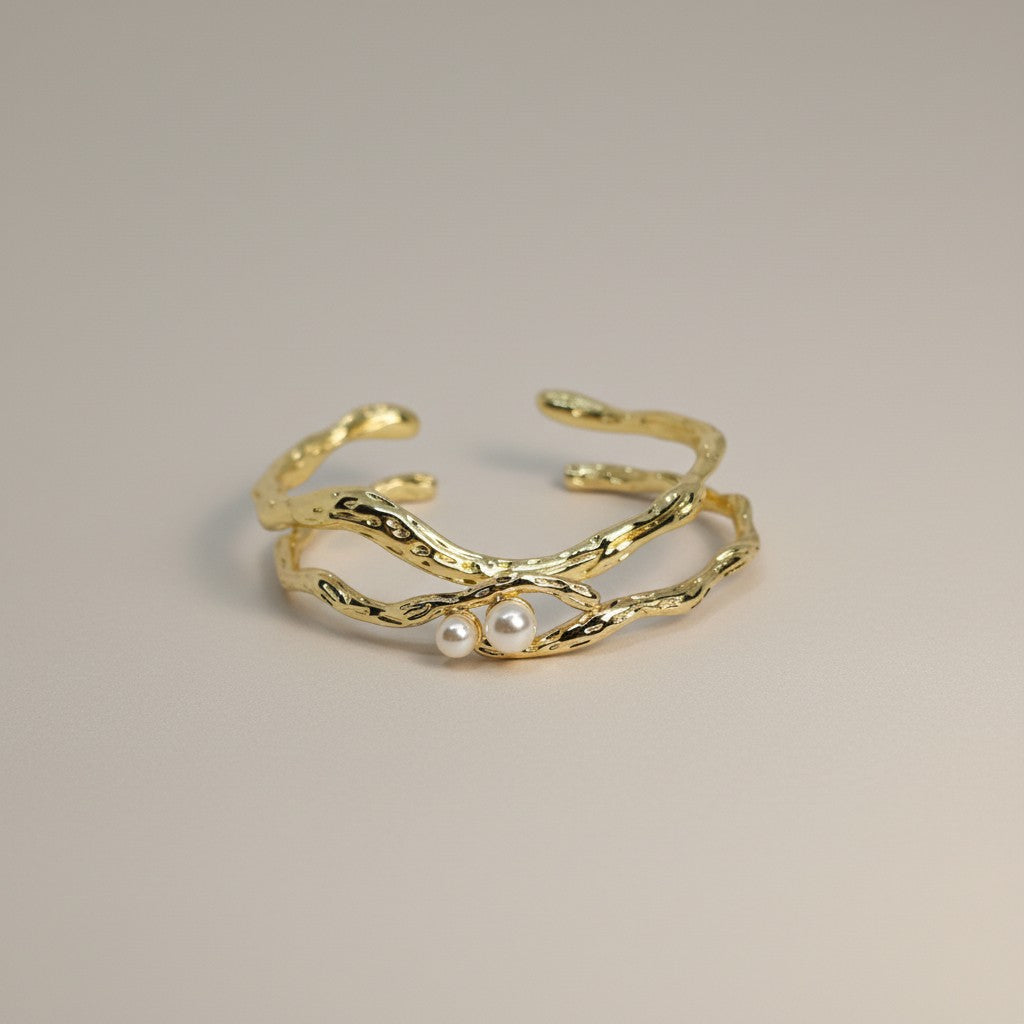 Pearl Wave Cuff