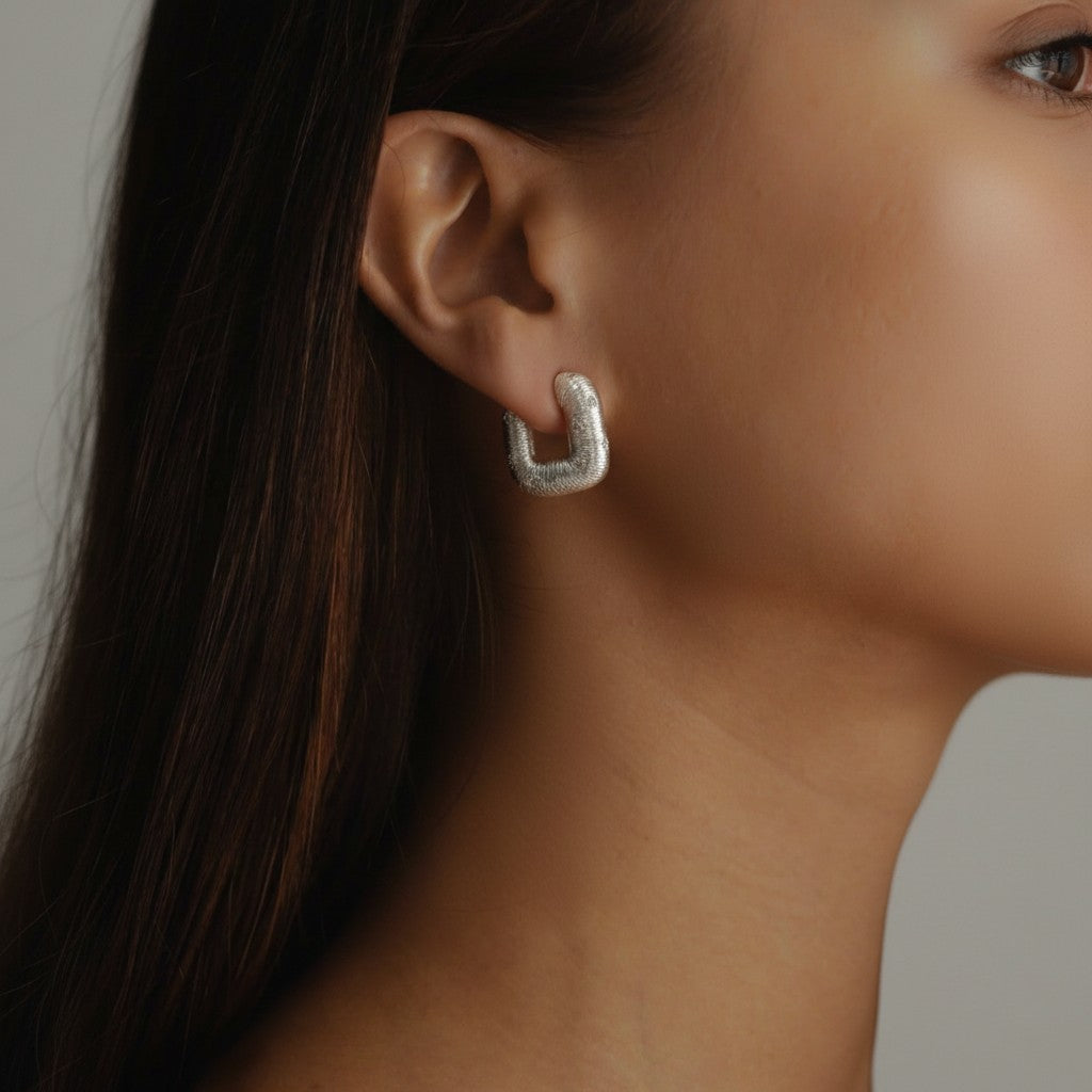 Crystal Edge Hoops