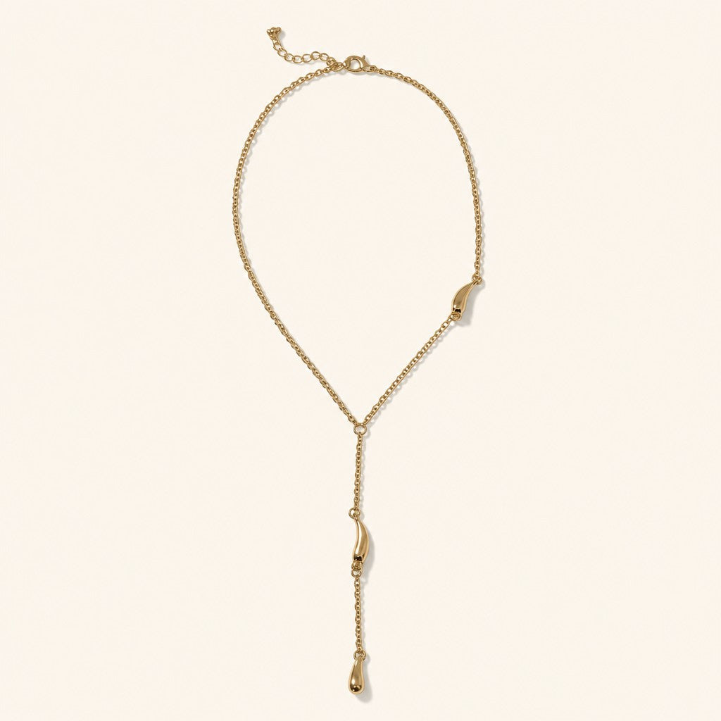 Golden Y Necklace