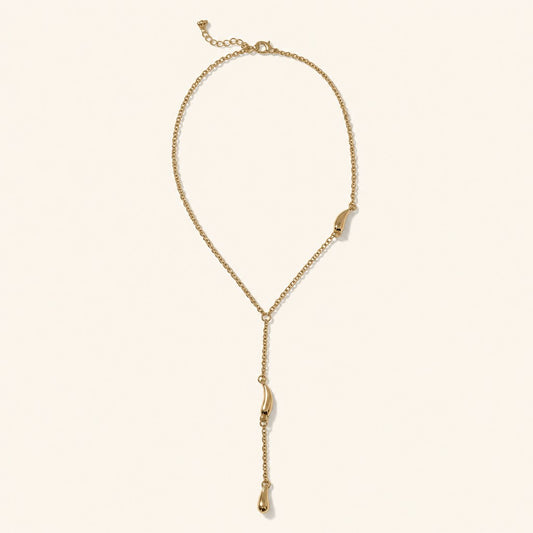 Golden Y Necklace
