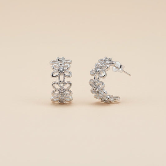 Floral Lace Cascade Earrings
