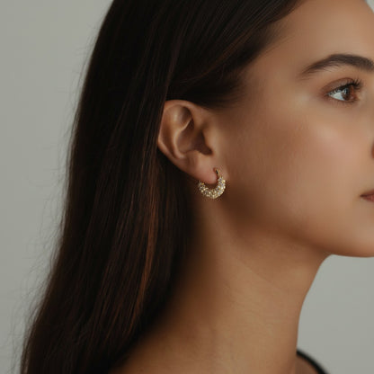 Pearl Glow Hoops