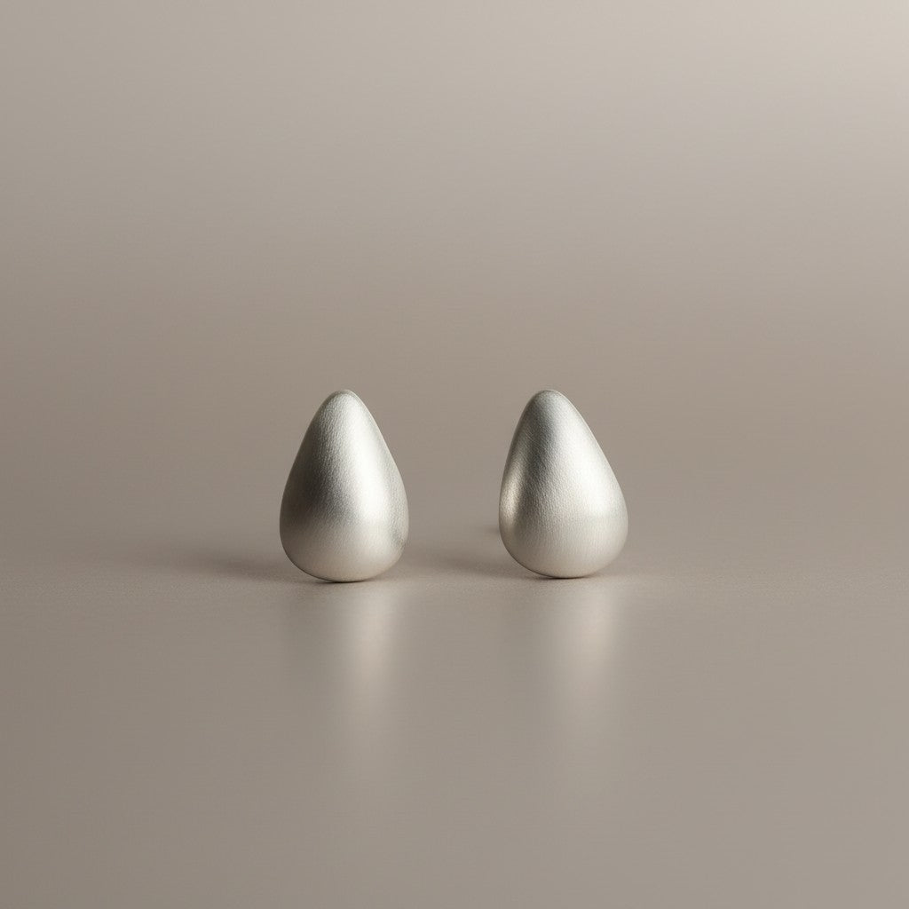 Silver Dew Drop Earrings
