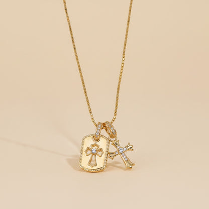 Golden Faith Charm Necklace