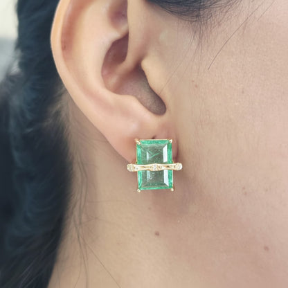 Royal Emerald Glow Earrings