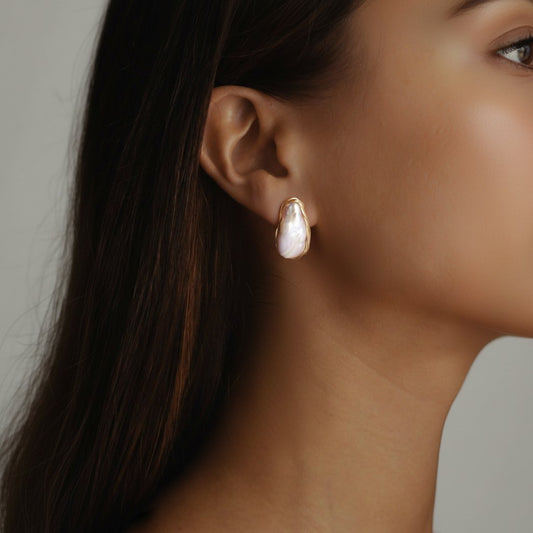 Baroque Pearl Studs