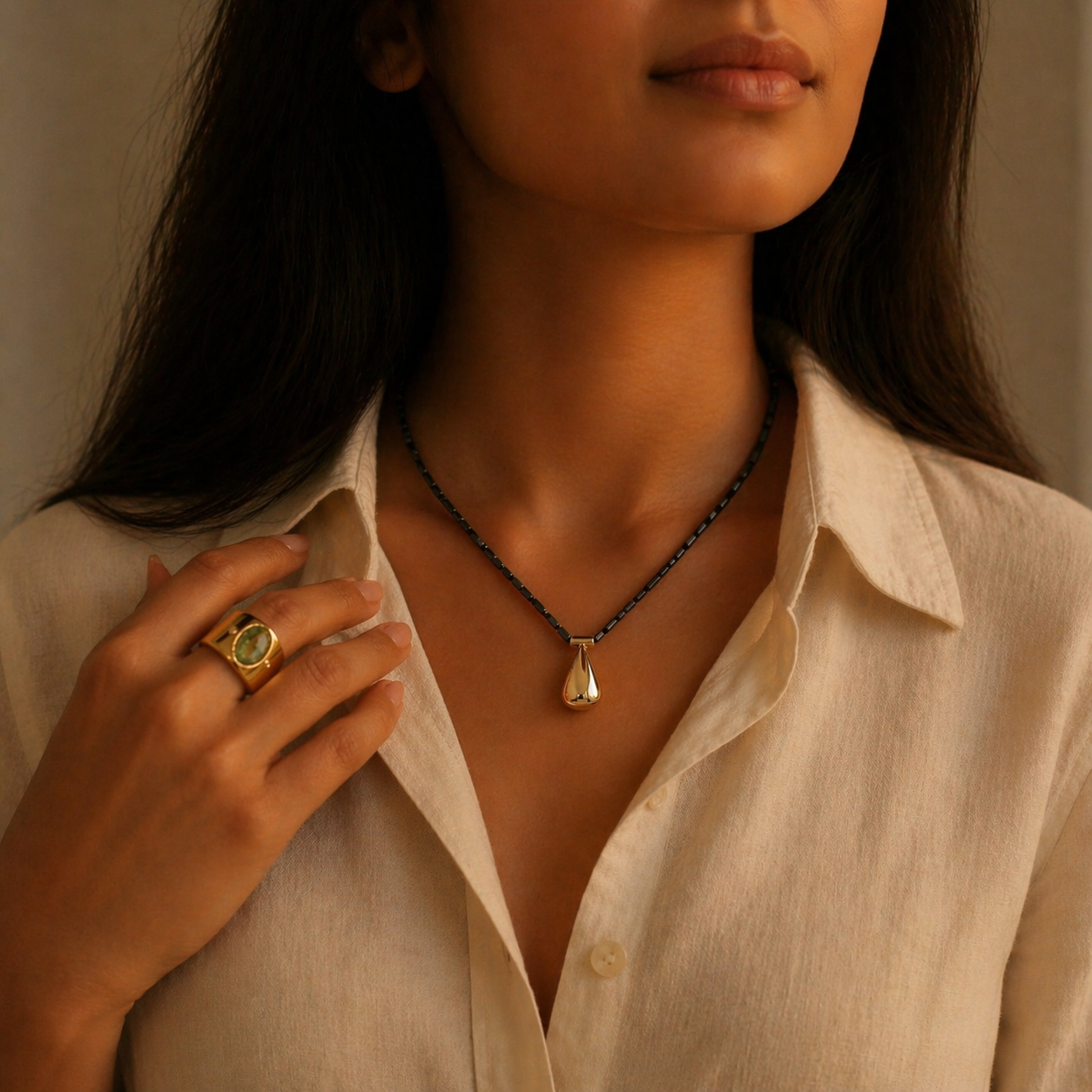 Midnight Drop Necklace