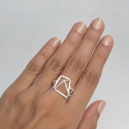 Geo Charm Ring