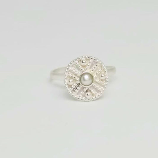 Sunburst Pearl Ring