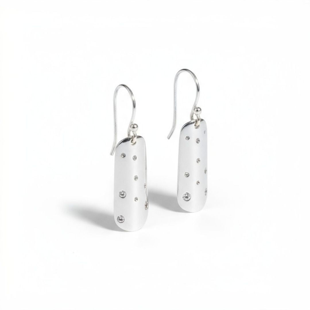 Studded Panel Earrings