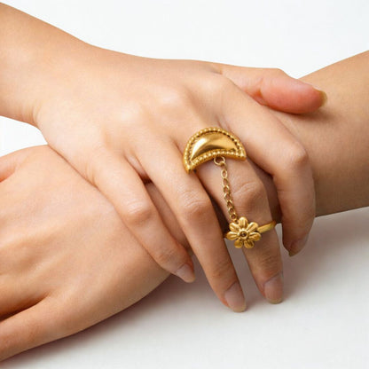 Moonlace ring
