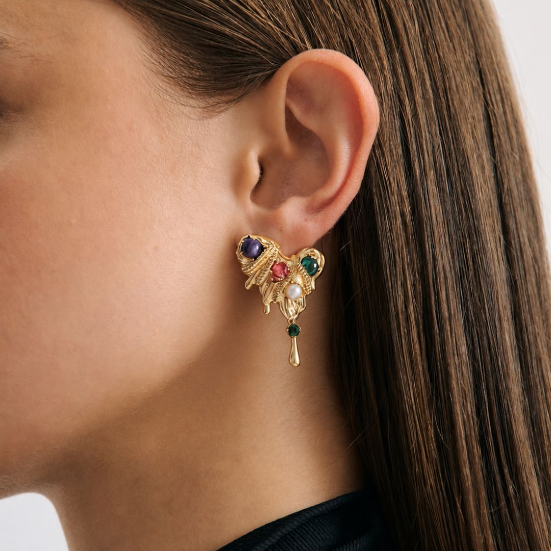 melted heart Earrings