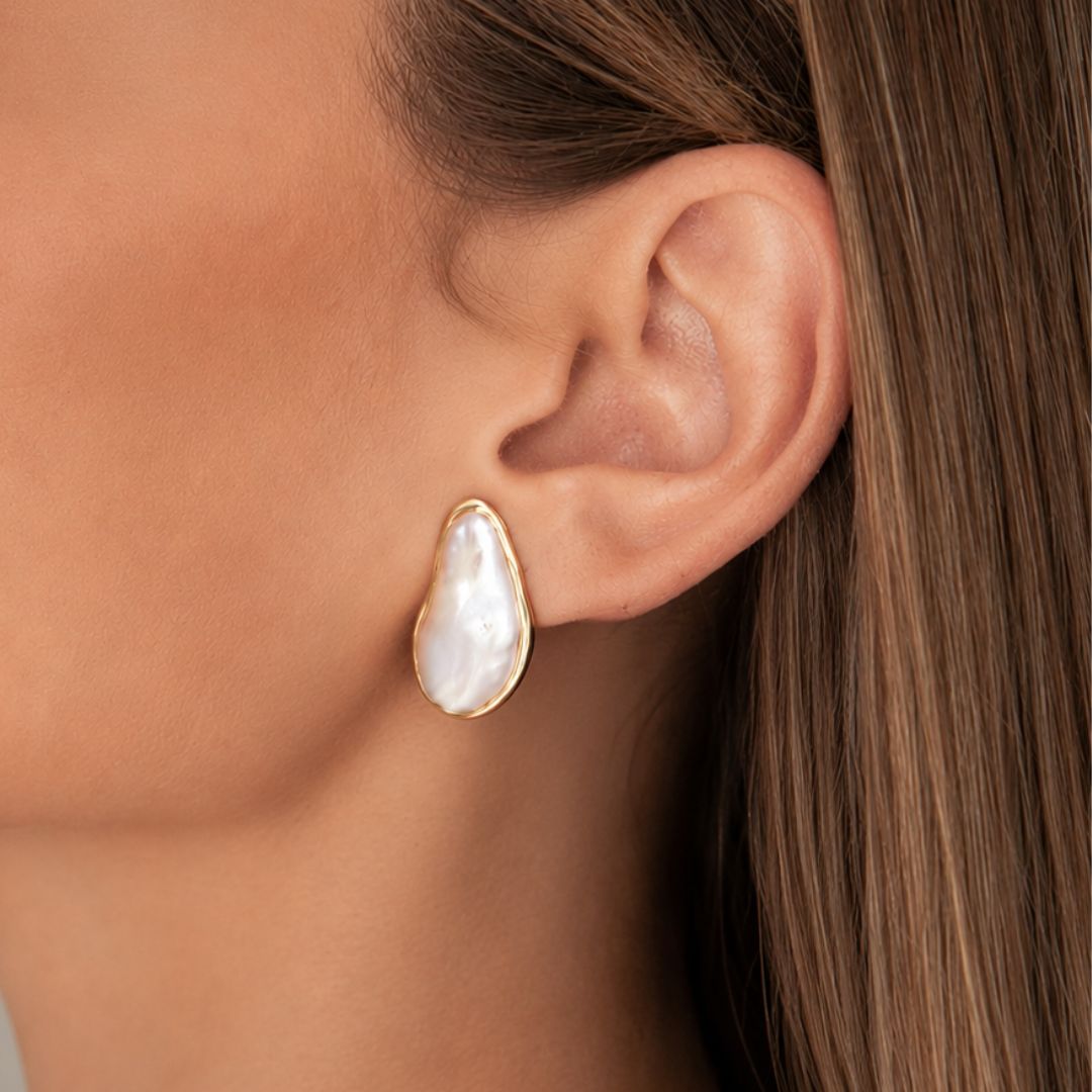 Baroque Pearl Studs