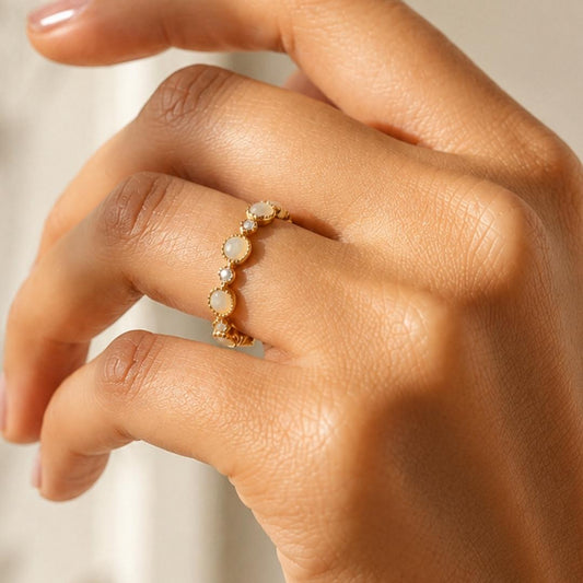 Gold Crystal  Ring