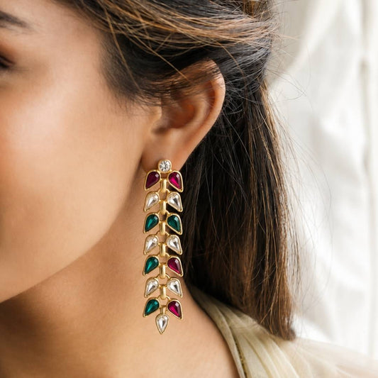 Royal Leaf Trail Earrings