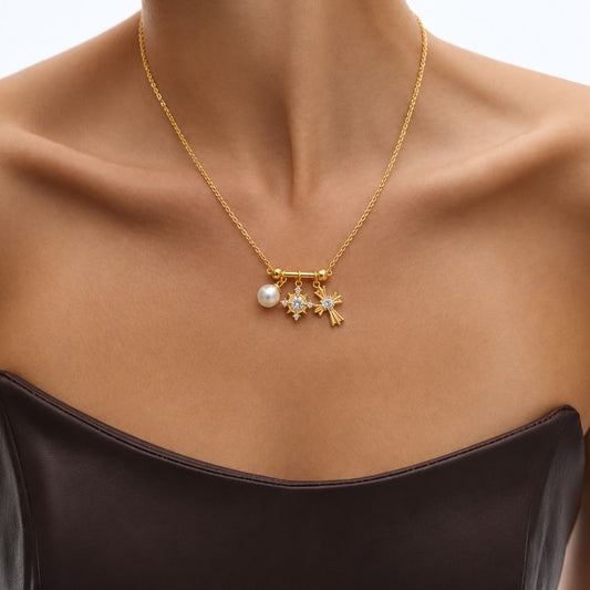 Starlit Snowflake Necklace