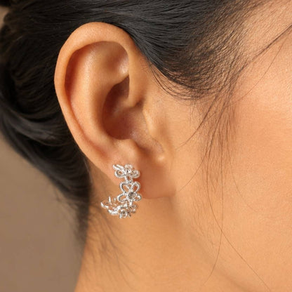 Floral Lace Cascade Earrings