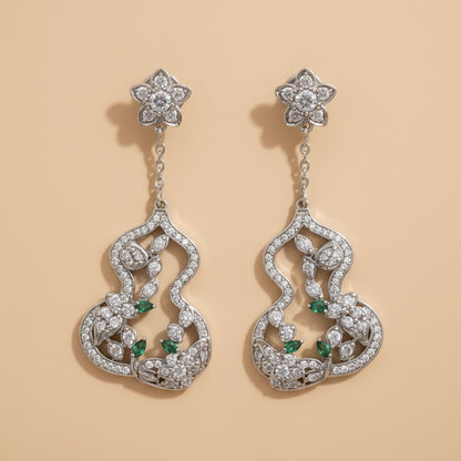 Crystal Bloom Filigree Dangles