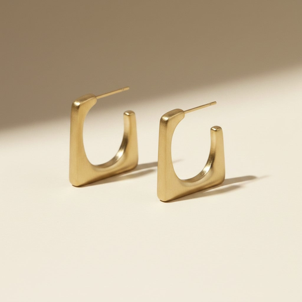 Modern Muse Square Hoops