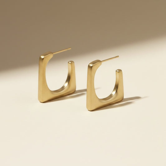 Modern Muse Square Hoops