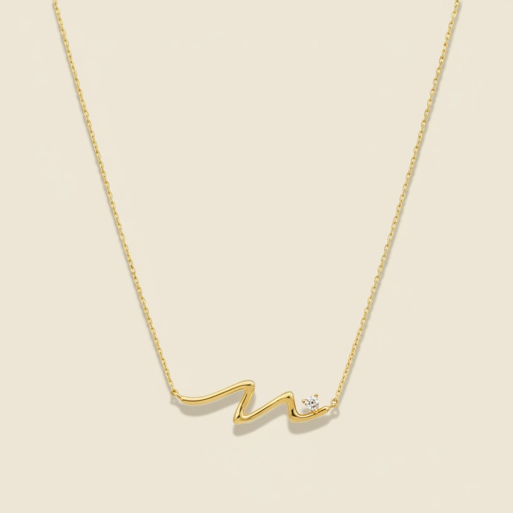 Golden Wave Necklace