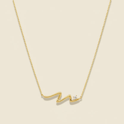 Golden Wave Necklace