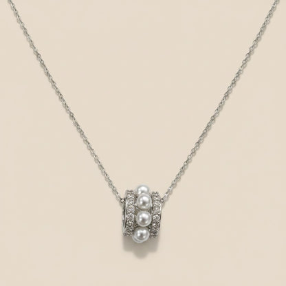 Moonlit Pearl Orbit Necklace