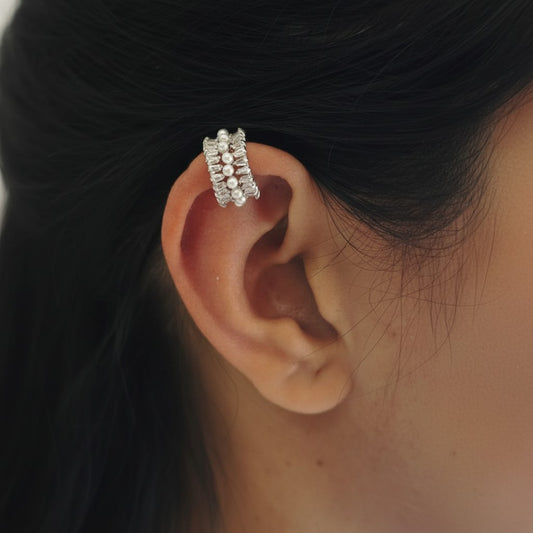 Pearl Prism Ear cuff