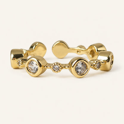 Gold Bezel  Ring