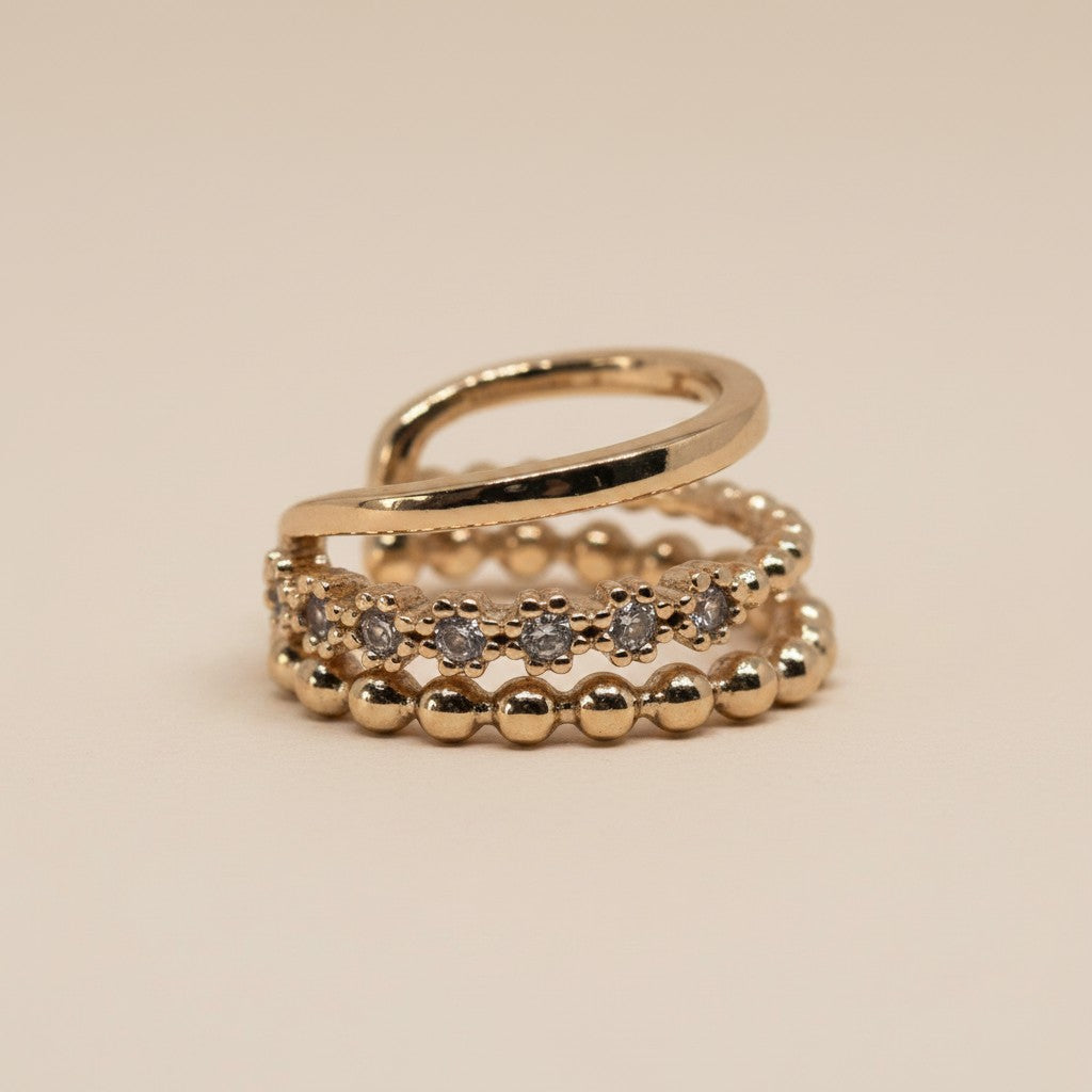 Crystal Layer Ear Cuff