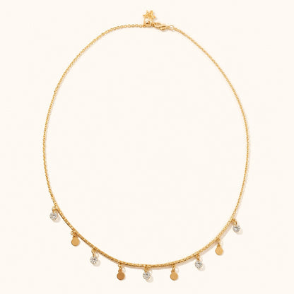 Crystal & Disc Choker