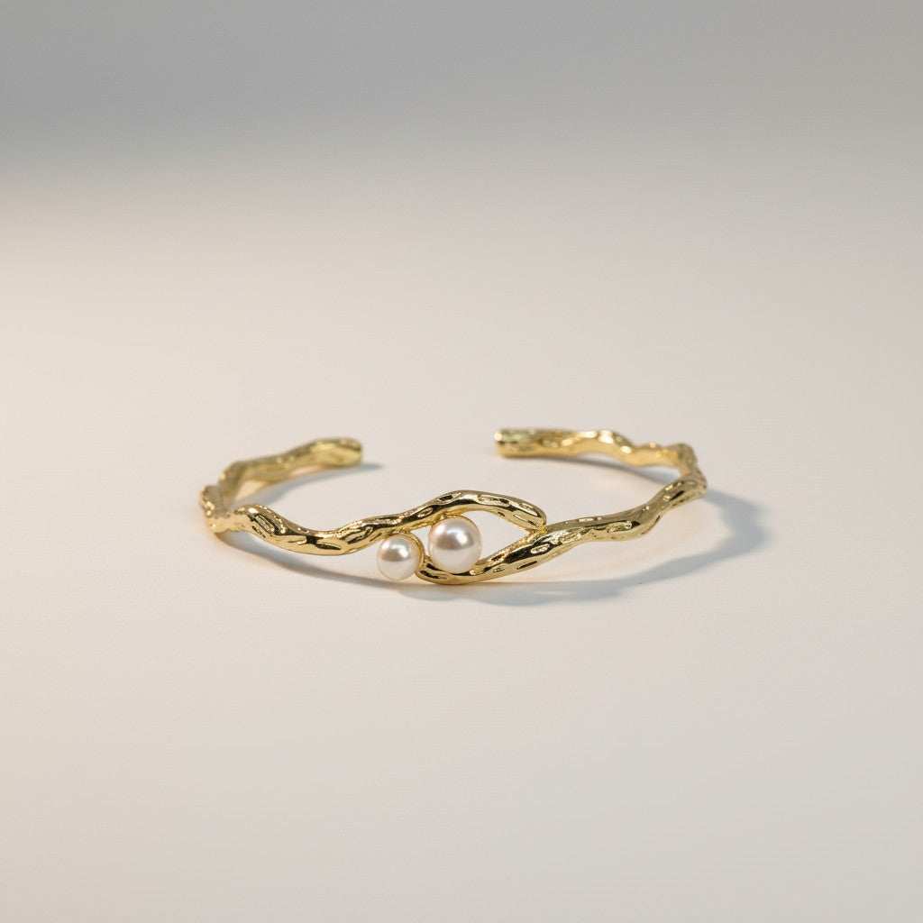 Pearl Wave Cuff