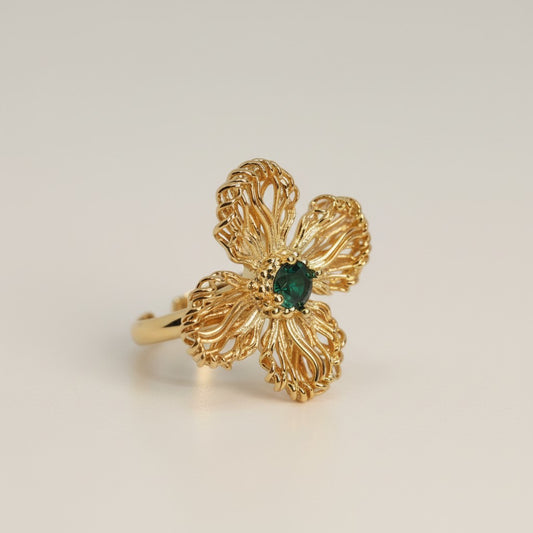 Emerald Bloom Ring