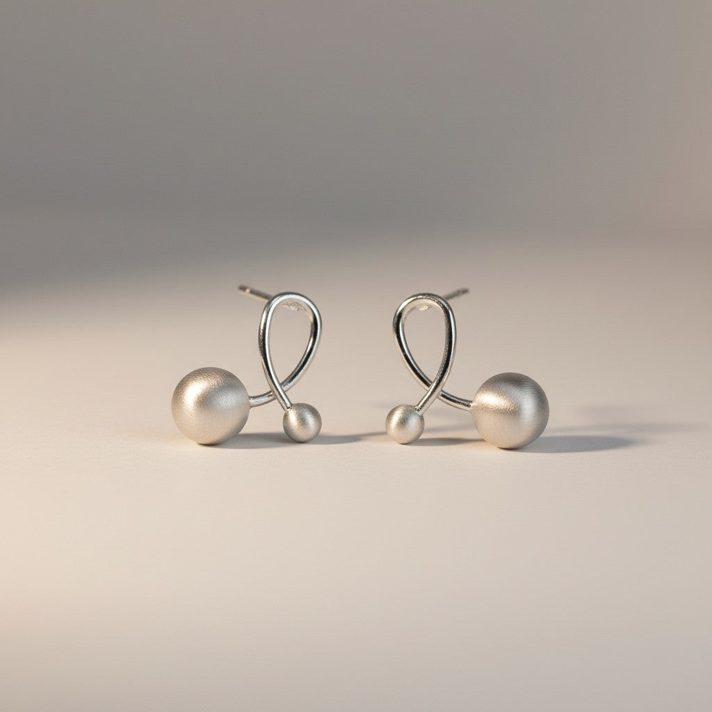 Infinity Pearl Earrings